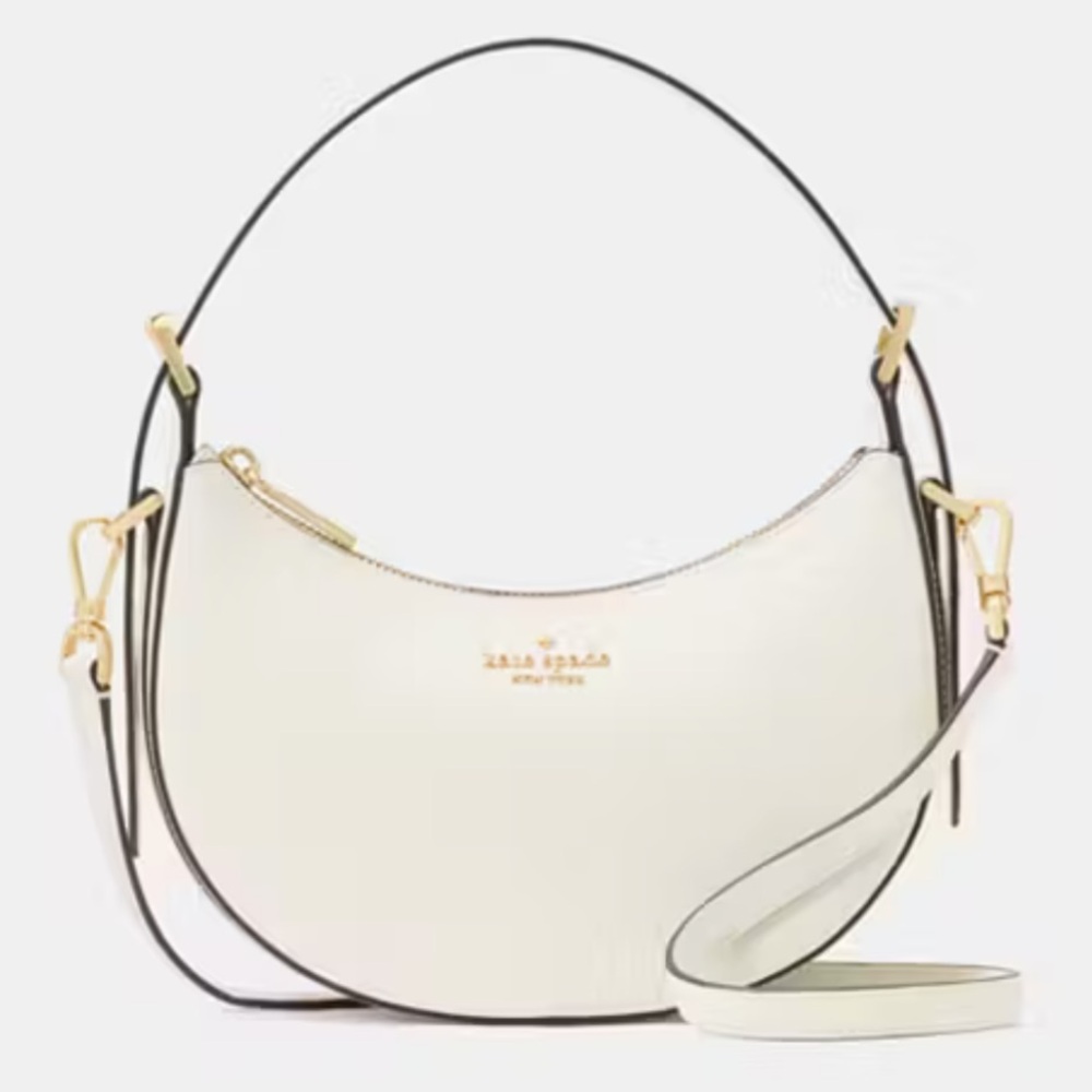 NWT KATE SPADE Madison Nova Crescent Saffiano Leather Shoulder Bag crossbody NEW